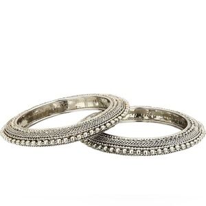 Oxidized Silver Bangles